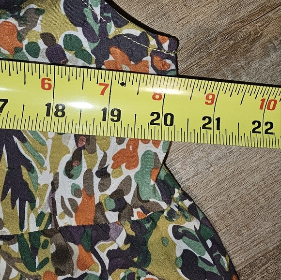 Jodifl Rayon Floral Sleeveless Tiered Print Dress Babydoll Size Large - Picture 10 of 14